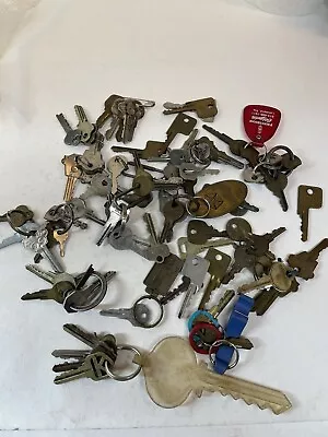 Vintage Lot Of Misc Keys Car House Small Luggage Keys Locks B- • $39.99
