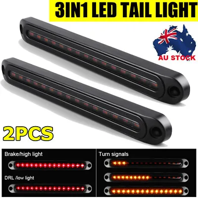 LED Tail Lights UTE Stop Brake Indicator Reverse Lamp Slim Truck Trailer Lights • $29.98