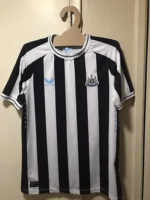 Newcastle United Fc Castore Wings Youth Jersey Blk & White W/ Blue Hilights • $19.95