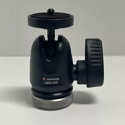 Manfrotto 492LCD Micro Ball Head With Hot Shoe Mount *Excellent Condition* • $38.95
