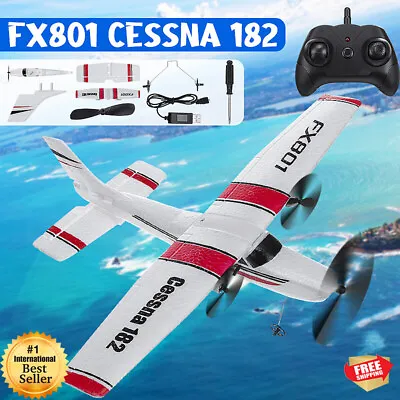 FX801 Airplane Cessna 182 2CH RC Airplane Aircraft Outdoor Flight Toys EPP Foam • $129.80