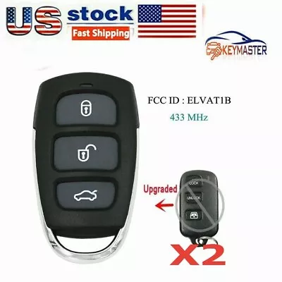 2X Remote Key FOB For Toyota Tacoma Tundra Sequoia ELVAT1B ELVATDD 433MHz 4B • $32.99