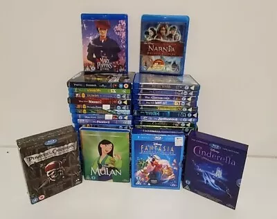 46 X Disney Bluray JobLot - Mulan Fantasia Cinderella Dumbo Bambi Tangled Up  33 • £19.99