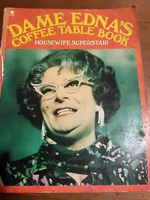 Vintage 1977 Dame Edna's Coffee Table Book Housewife Superstar! Barry Humphries • $18