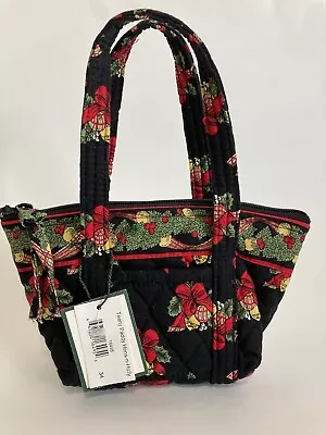 Vera Bradley Retired Hens N Holly Double Handle Teeny Paddy Bag Mini Purse 8  • $35