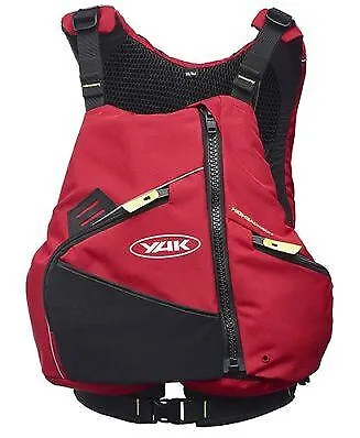 Yak High Back Buoyancy Aid 60n Red Watersports Pfd For Kayak Canoe & Sup L / Xxl • £62.95