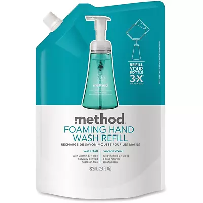 Method Foaming Hand Soap Refill Waterfall Biodegradable Formula 28 Oz (Pack • $23.03