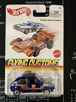 Hot Wheels Flying Customs VW Golf Mk1/Rabbit Hare Splitter Blue 1:64 VHTF! • $19.99