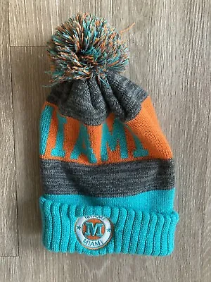 Vintage Miami Dolphins NFL Stocking Cap Beanie Hat 12 Semper Fi • $15