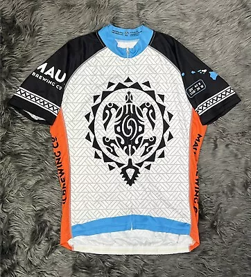 Men’s DW Gear Cycling Jersey Shirt AOP Maui Brewing Company Full Zip Size XL • $29.99