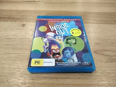 Inside Out Blu Ray Ex Rental Free Ship • $7.99