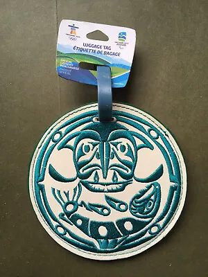 2010 Vancouver Olympic Games Native Art Design Luggage Tag 4 Host Nations • $25