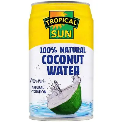 Tropical Sun Coconut Water 330ml X 12 Cans (MULTIPACK) • £16.99