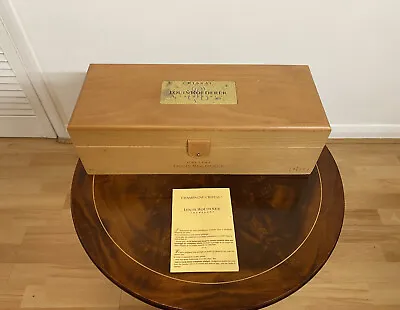 £30 • Buy Vintage Louis Roederer Cristal Champagne 2002 Empty Solid Wooden Box & Booklet