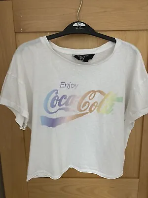 Girls Top Age 12-13 New Look 915 Coca Cola T Shirt • £1.99