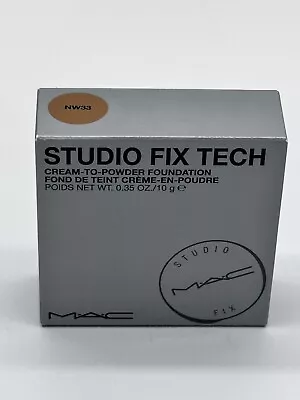 MAC Studio Fix Tech Cream-To-Powder Foundation - NW33Shade 0.35oz/10g NIB Sealed • $26.95