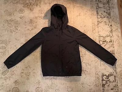 Volcom Womens S Jacket Black Hooded Zip Up Windbreaker • $19.95
