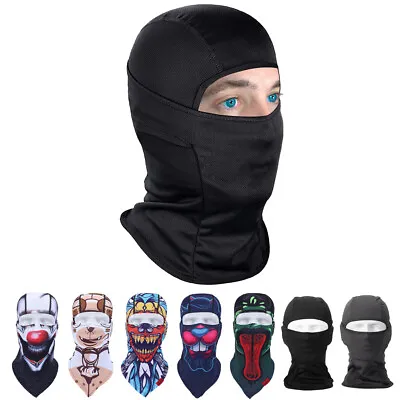 Mens Women Skull Windproof Balaclava Motorcycle Ski Cycling Full Face Mask Hood • $8.99