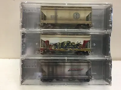 N Scale Micro Trains MTL Special Run 10-90 BNSF W/Factory Weathering 3-Pack • $200
