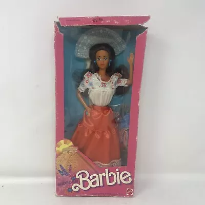 1988 Dolls Of The World Collection Mexican Barbie Doll Mattel DAMAGED BOX • $27.95