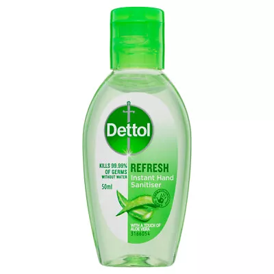 Dettol Healthy Touch Liquid Antibacterial Instant Hand Sanitiser Refresh 50mL • $4.03