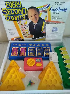 Every Second Counts Paul Daniels Board Game 1987 BBCTV Vintage Made In Britain • £5.99