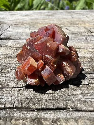 Red Vanadinite Cluster Specimen- Natural 1.1” Morocco Vanadinite Crystal Cluster • $16.95