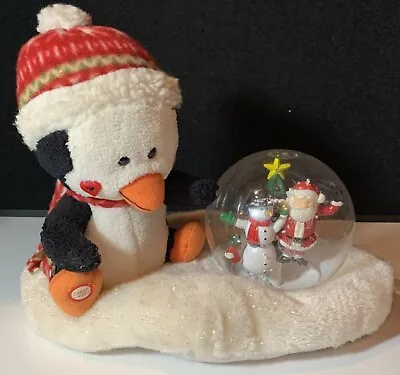 VTG GEMMY Penguin Snow Globe Snowman Santa Christmas Lights Up Singing WORKS • $13.74