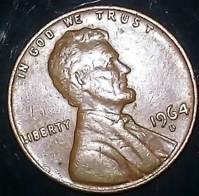 1964 D Lincoln Penny RARE L Liberty On Edge Error • $800