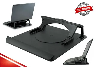 Laptop Holder Table Stand | Adjustable 360° Rotation | Cooling Tray Swivel Base. • £7.49