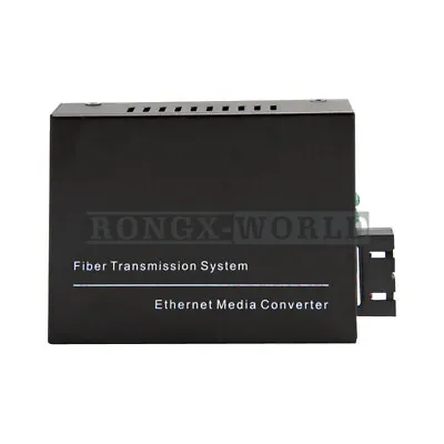 1PC Gigabit SingleMode Duplex Fiber 4 RJ45 2 SC Fiber Optic Media Converter NEW • $44.60