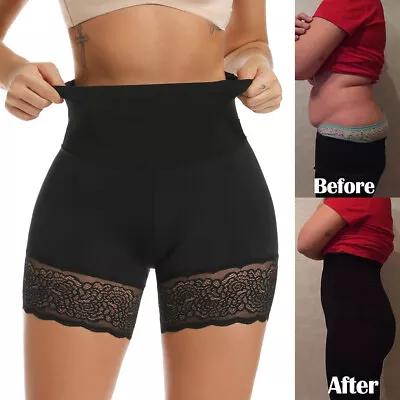 Women's Elastic Anti Chafing Slip Shorts For Under Dresses Tummy Control Shaper • £13.99