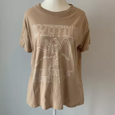 COTTON ON T-shirt Womens SIZE L Led Zeppelin Tank Short Sleeved • $12