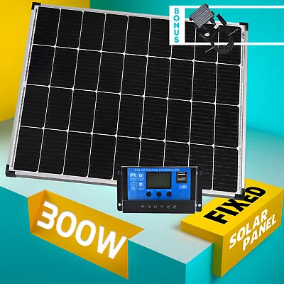 Sunpowers12V 300W Solar Panel  Mono Home Caravan Camping Charging 20A Controller • $99