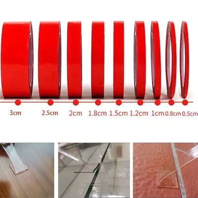 Double Side Tape Heat Resistant Home Decoration Tapes Transparent Waterproof • $19.25