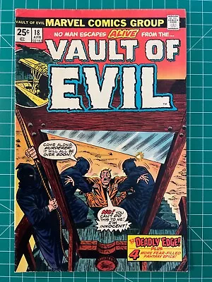 Vault Of Evil #18 Marvel 1975 Vintage Bronze Age Horror Comic Book Nice • $12