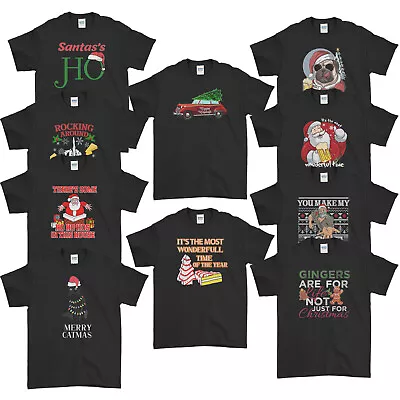 £11.95 • Buy Funny Christmas T-Shirt Collection Happy Holiday Joke Rude  Tee Top Adults Kids