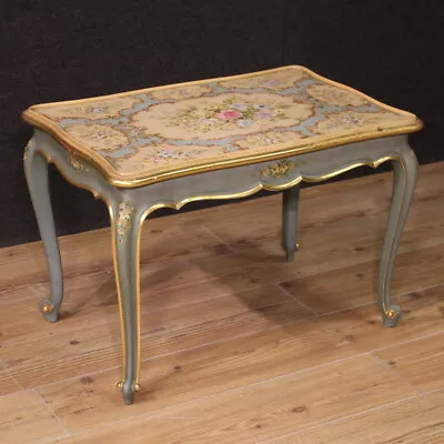 Living Room Coffee Table Antique Venetian Style Lacquered Painted Furniture 900 • $2700