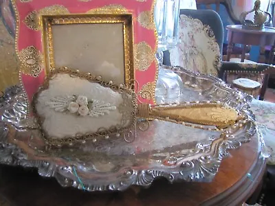 Vintage Vanity Mirror Hand Held Victorian Style • $32