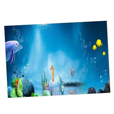 $18.66 • Buy 3D Prints Aquarium, Fish Tank Background Poster Landscape Decorative Wallpaper