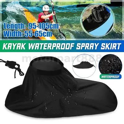 $25.12 • Buy L Waterproof Kayak Canoe Boat Spray Skirt Deck Cockpit Cover Splash Spraydeck