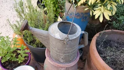 Vintage Galvanized Heavy Duty Copper Spout Watering Can • $34