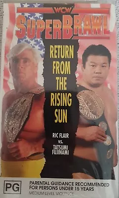 Wcw Superbrawl Return Of The Rising Sun 1991 Vhs Video  Free Postage Rare Flair • $119.99