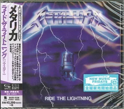 Metallica - Ride The Lightning CD - JAPANESE IMPORT With OBI - SHM-CD - NEW • $29.99