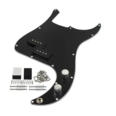 3Ply Black P Bass Prewired Loaded Pickguard Pickup Alnico 5 For PB 4 String Bass • $76