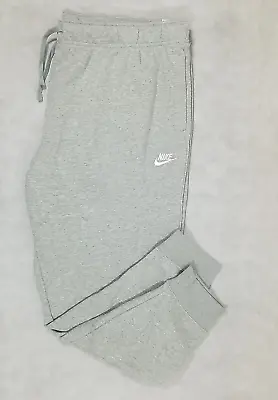 Nike Womens Size 2X Jogger Pant Fleece Pant Sweatpants Gray Logo Activewear • $36.99