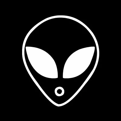 ALIEN HEAD O-FACE Vinyl Decal Sticker - FREE USA SHIPPING UFO FACE SPACE • $1.99