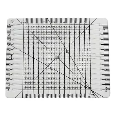 Quiltcut Strips Square Up Slotted Quilting Ruler Patchwork Ruler Clear DIY • £10.52