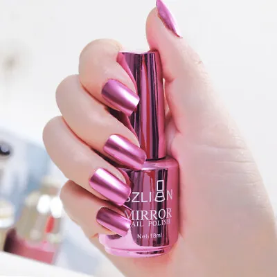 Metallic Nail Polish Magic Mirror Effect Chrome Nail Art Polish Varnish 18ml New • $0.21