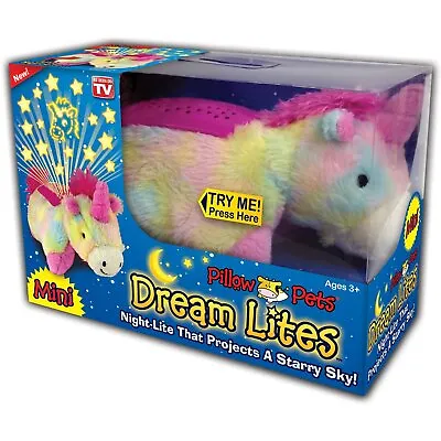 Pillow Pets Dream Lites Mini - Rainbow Unicorn  (mini 4 ) • $14.99